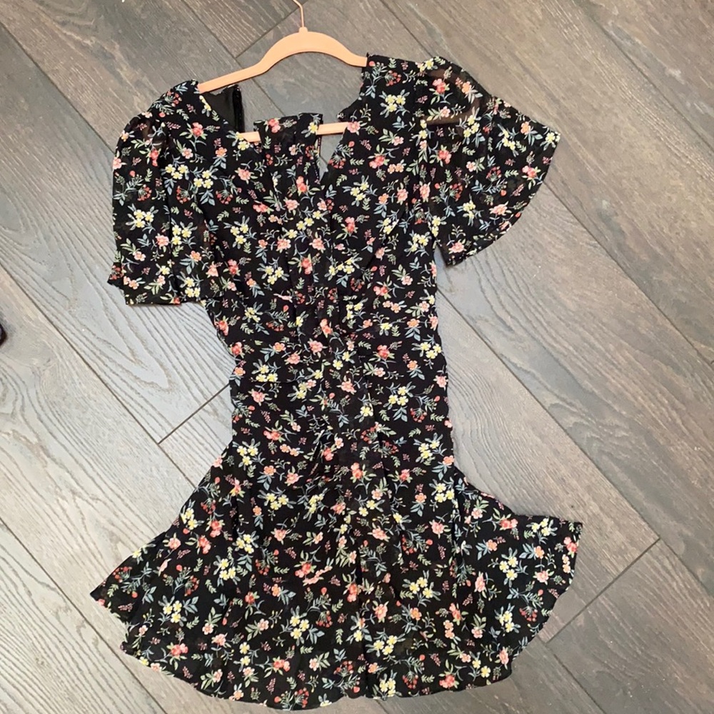 Pretty black dress to dress up or down!